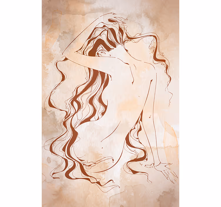 Bathroom wall mural modern bathroom wallpaper - TenStickers