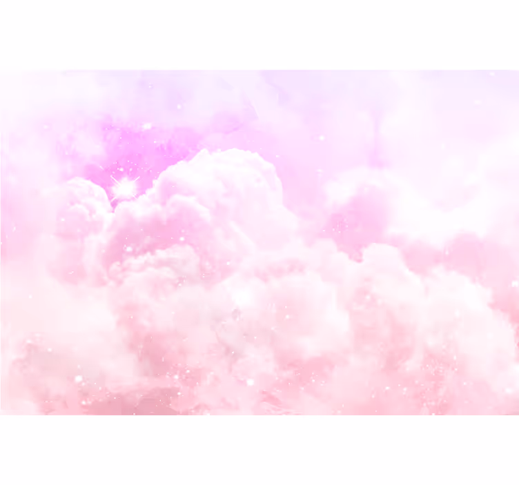 Pink wall mural pink sky wallpaper - TenStickers