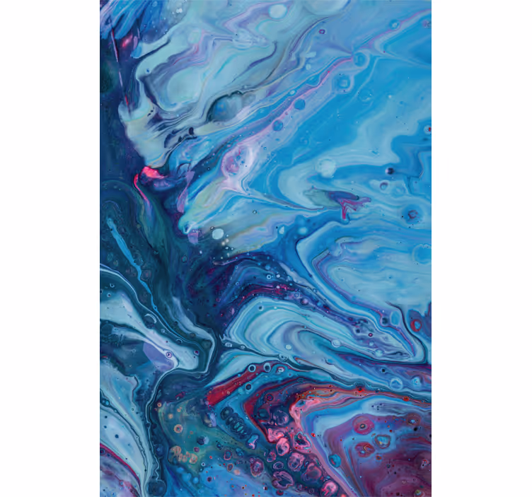Blue wall mural acrylic blue gradient - TenStickers