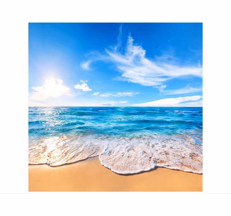 Ocean wall mural beach scene decor - TenStickers
