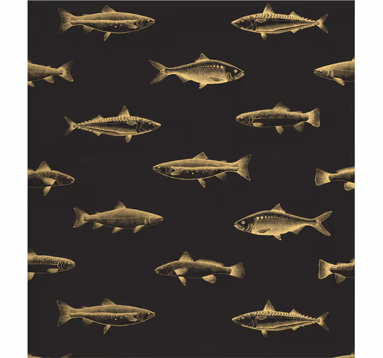Ocean wall mural with fish - TenStickers