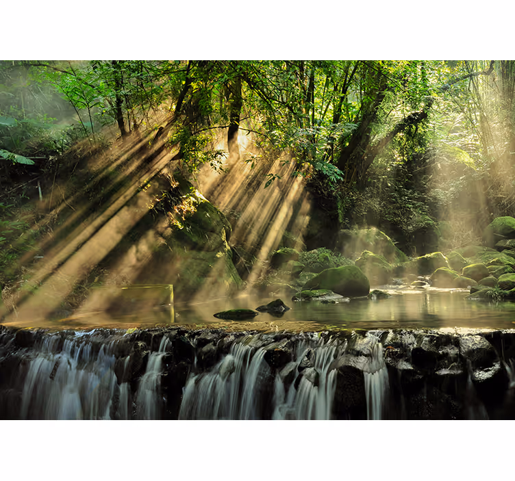 The secret forest landscape wall mural - TenStickers