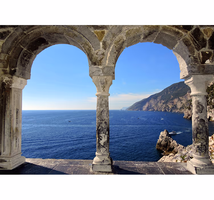 Beach Arches 3D Wall Mural - TenStickers