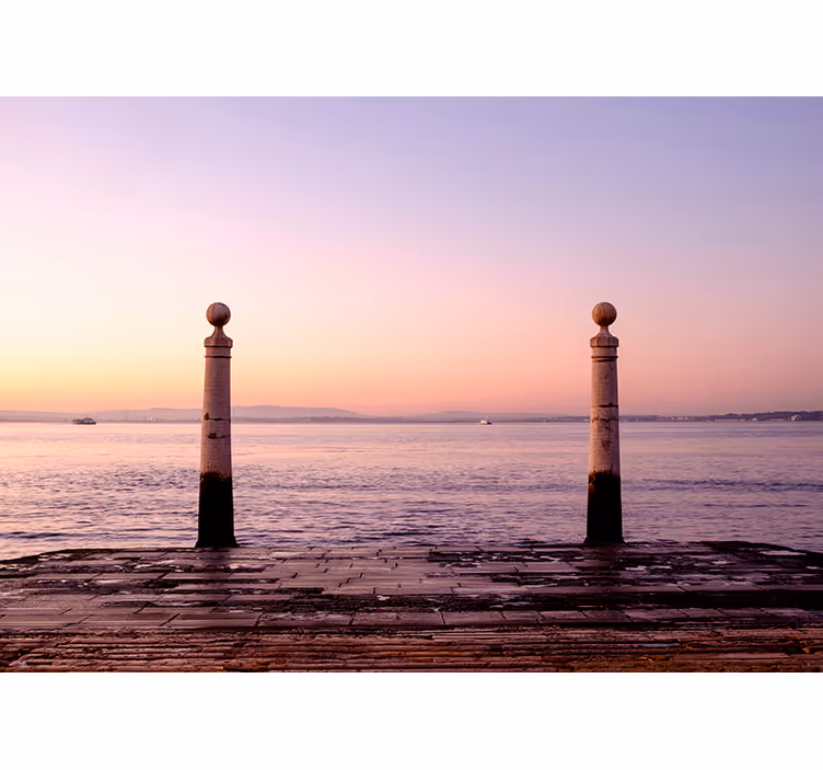 A view to the Atlantic sea wall mural - TenStickers