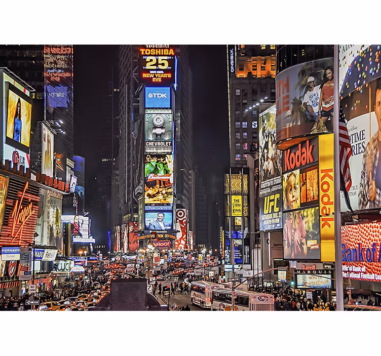 Times Square New York wall mural - TenStickers