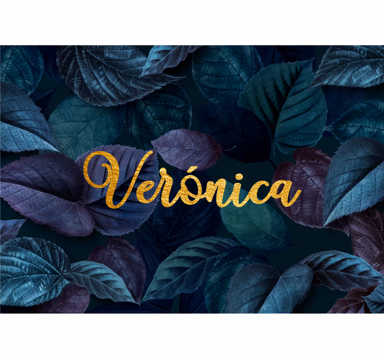 Elegant Leaf Pattern flower wall mural - TenStickers