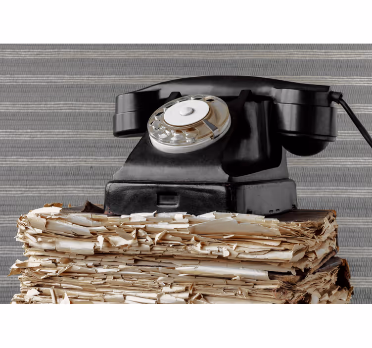 Vehicle wall mural vintage telephone classic - TenStickers