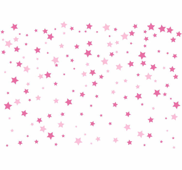 Stars Pattern Design love wall mural - TenStickers