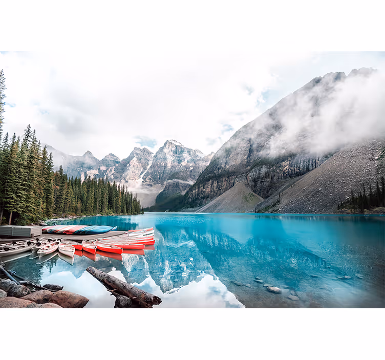 Moraine lake canada national park wall mural - TenStickers