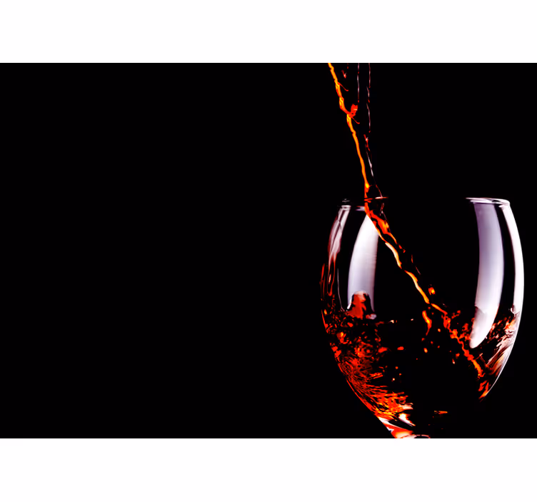 Music wall mural flowing wine splash design - TenStickers