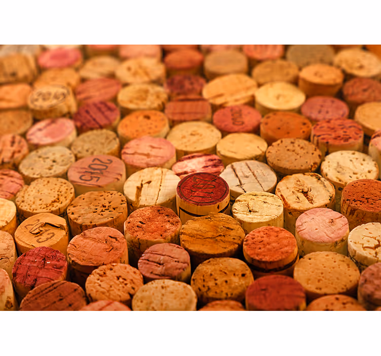 Texture wall mural cork collection patterns - TenStickers