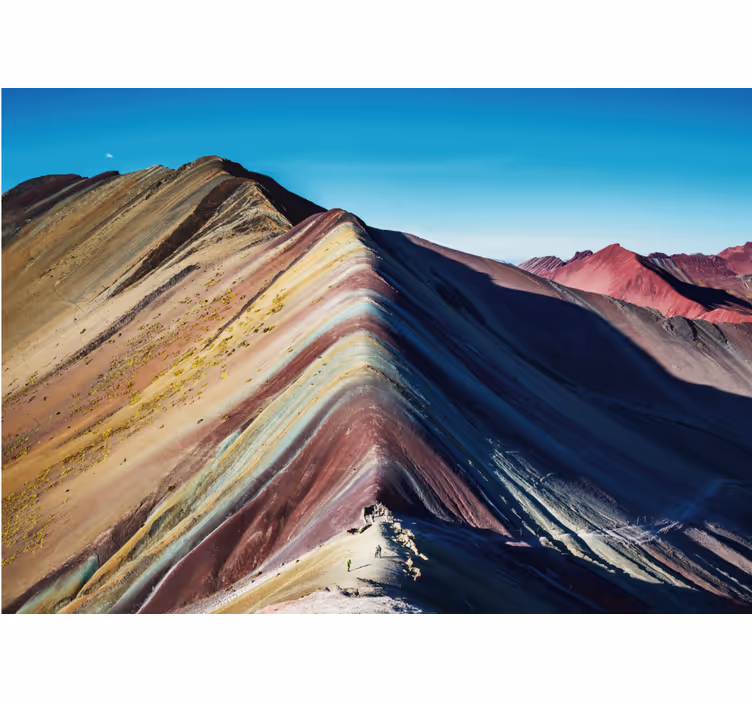 Mountain wall mural vibrant mountain range - TenStickers