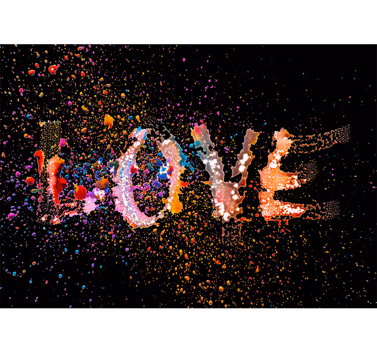 Spraying Affection Graffiti love wall mural - TenStickers