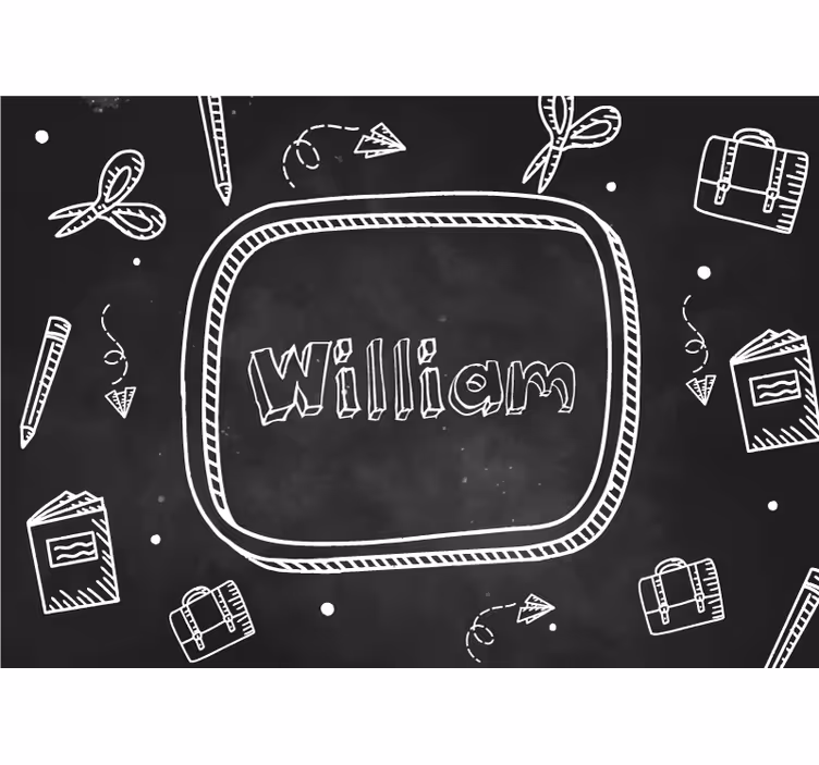 Custom Name Design phrase wall mural - TenStickers