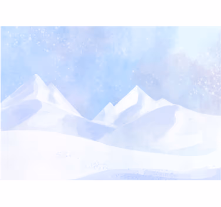 Frigid Mountain Summits mountain wall mural - TenStickers