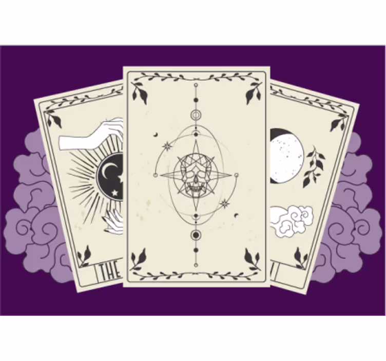 Tarot Card Abstract phrase wall mural - TenStickers