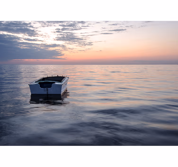 Ocean wall mural tranquil aquatic landscape - TenStickers