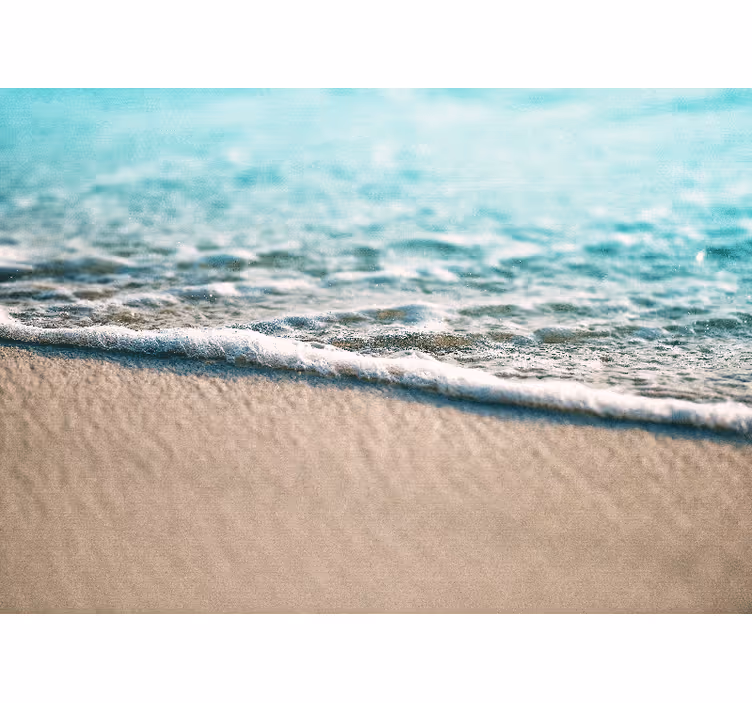 Ocean wall mural gentle water waves - TenStickers