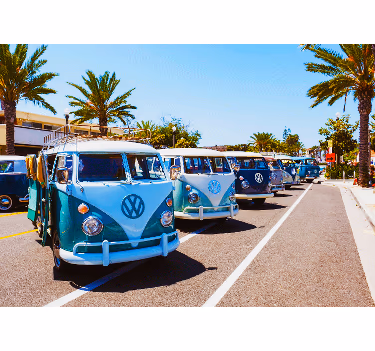Classic volkswagen vans vehicle wall mural - TenStickers