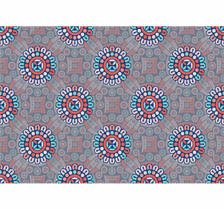Background with mandalas mandala wall mural - TenStickers