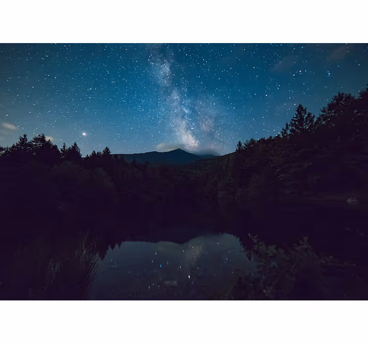 Nature wall mural astral night view - TenStickers