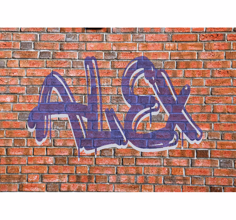 Graffiti Name Illustration graffiti wall mural - TenStickers