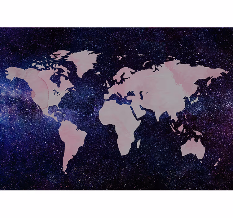 Chic Globe Map world map wall mural - TenStickers