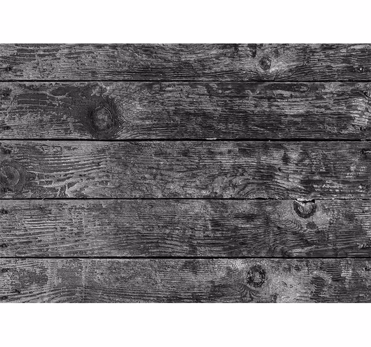 Stone wall mural rustic wooden panels - TenStickers