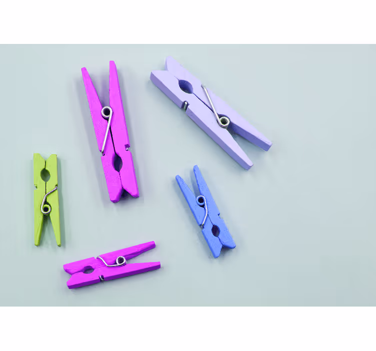 Colorful Clothespins Arrangement texture wall mural - TenStickers