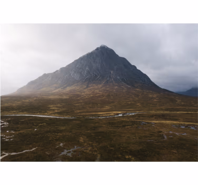 Mountain wall mural majestic mountain peak - TenStickers