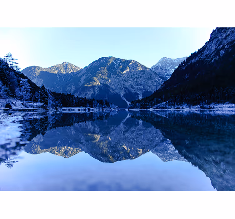 Cold river and mountain Office Wall Mural - TenStickers