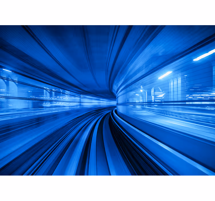 Vehicle wall mural dynamic subway motion - TenStickers