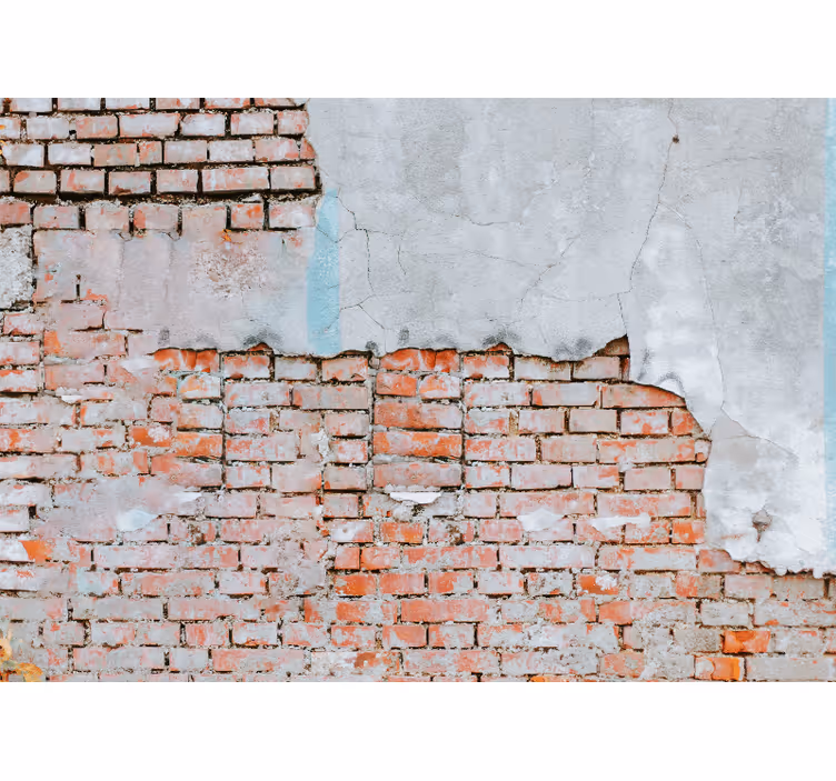 Brick wall mural exposed brick finish - TenStickers