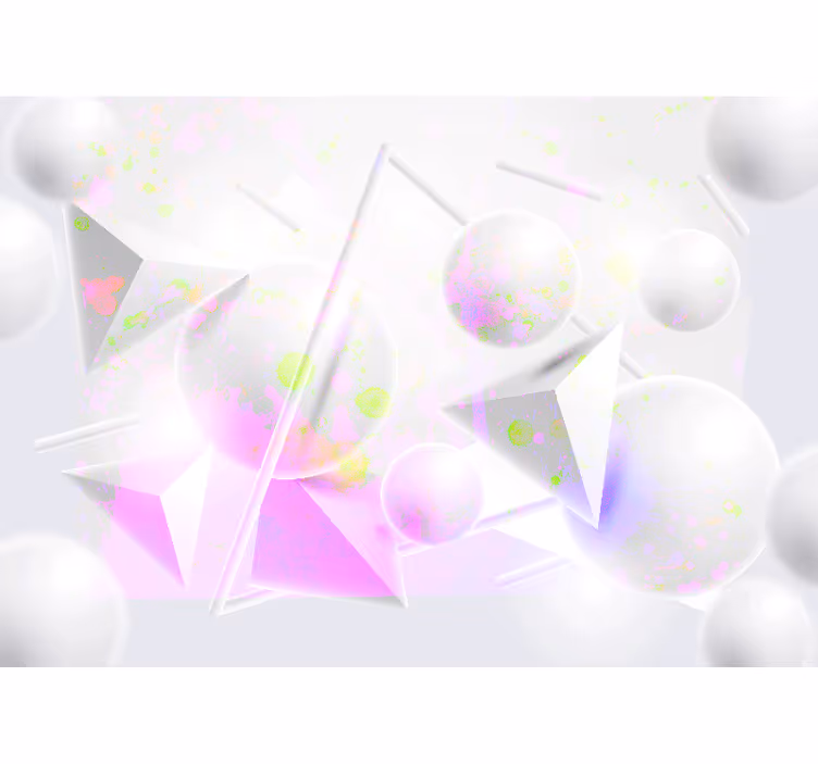 Abstract wall mural geometric shapes blend - TenStickers