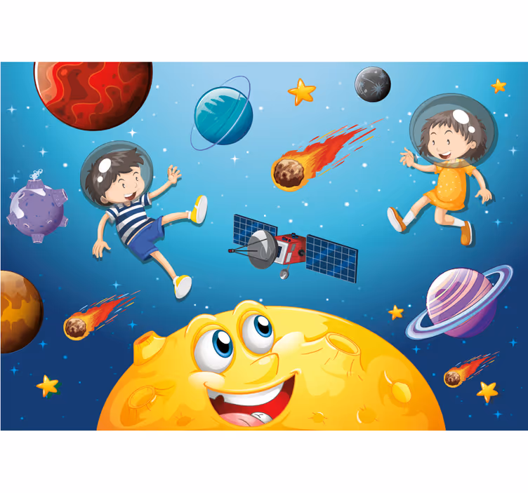 Fantasy wall mural space adventure journey - TenStickers