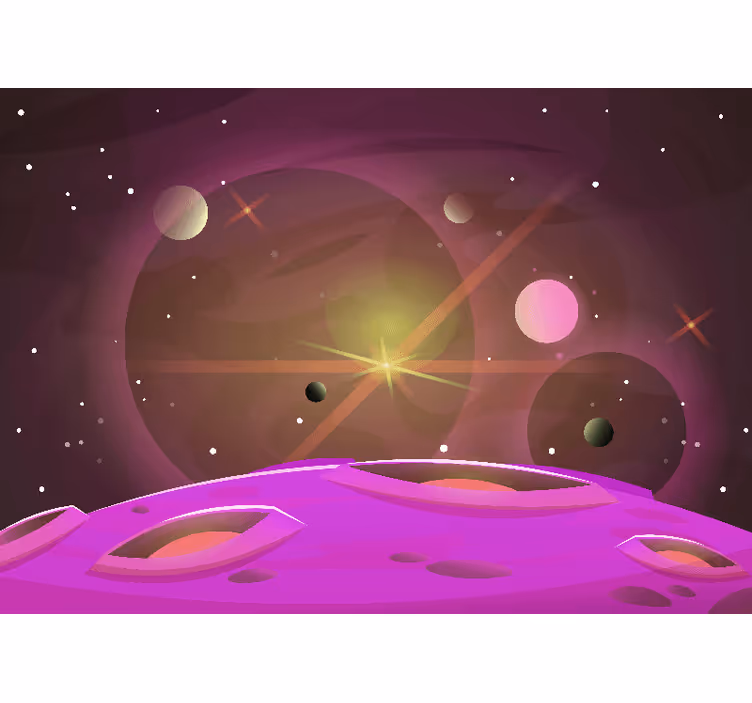 Space wall mural cosmic celestial view - TenStickers