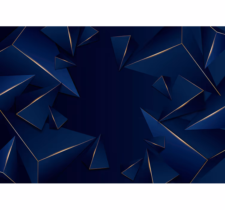 Abstract wall mural geometric shard design - TenStickers