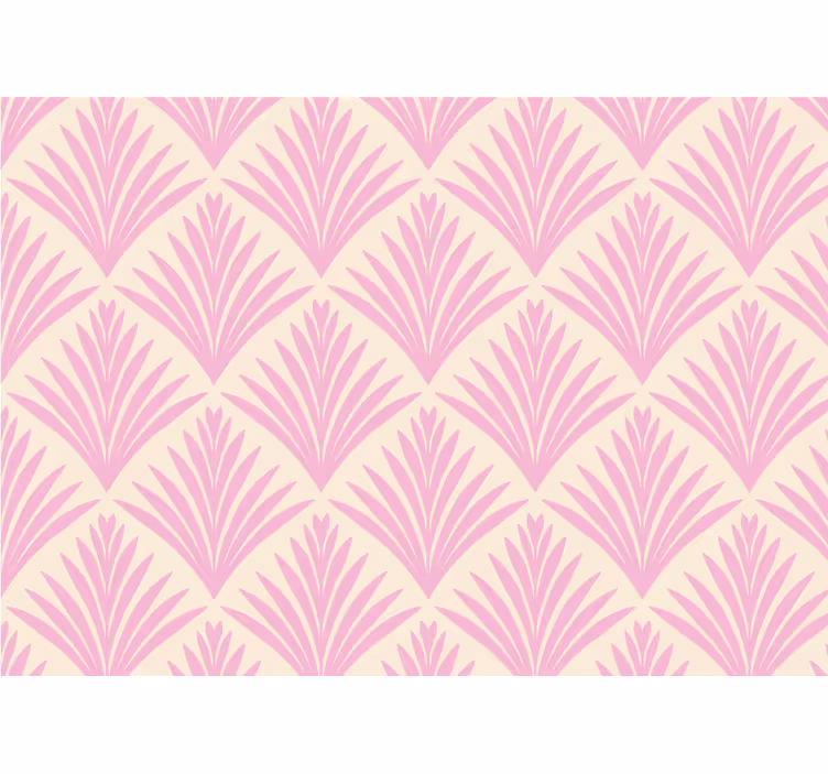 Texture wall mural stylized palm leaves - TenStickers