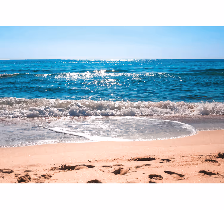 Ocean wall mural beachside serenity - TenStickers