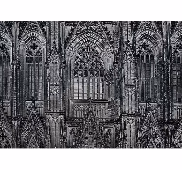 City wall mural gothic architectural features - TenStickers