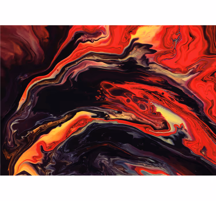 Abstract wall mural with dynamic swirling patterns - TenStickers