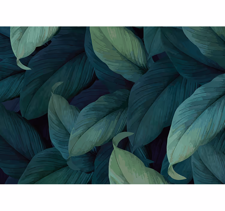 Nature wall mural lush greenery design - TenStickers
