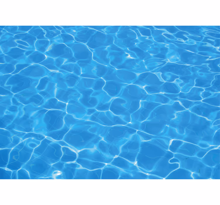 Ocean wall mural clear water surface design - TenStickers