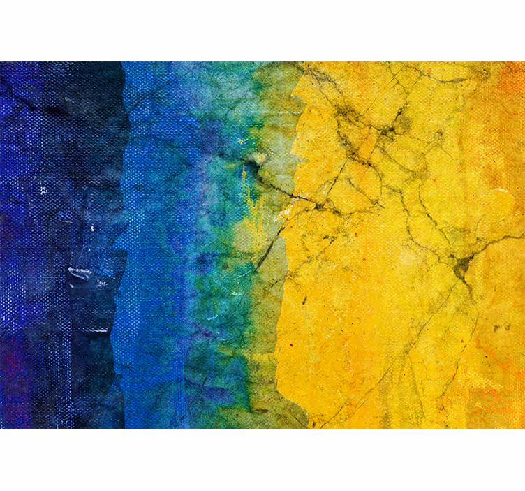Abstract wall mural in lively color combinations - TenStickers