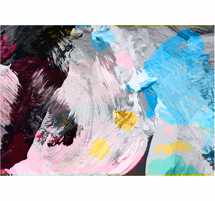Abstract wall mural with energetic paint strokes - TenStickers
