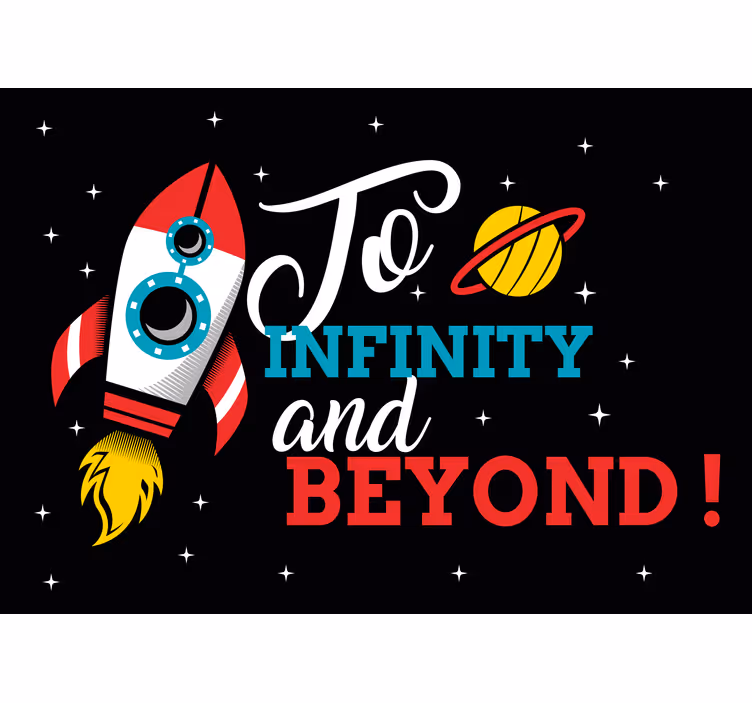 Rocket Space Adventure fantasy wall mural - TenStickers