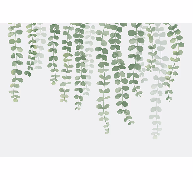Lush Greenery Vines tree wall mural - TenStickers