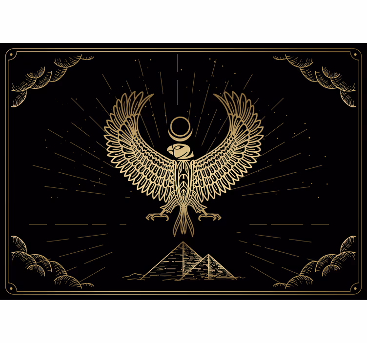 Egyptian God of Sun Horus modern wall mural - TenStickers