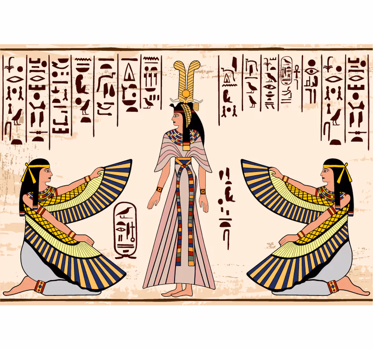 Animal wall mural ancient egyptian designs - TenStickers