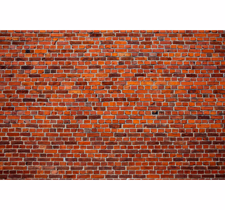 Brick wall mural rustic brick pattern - TenStickers